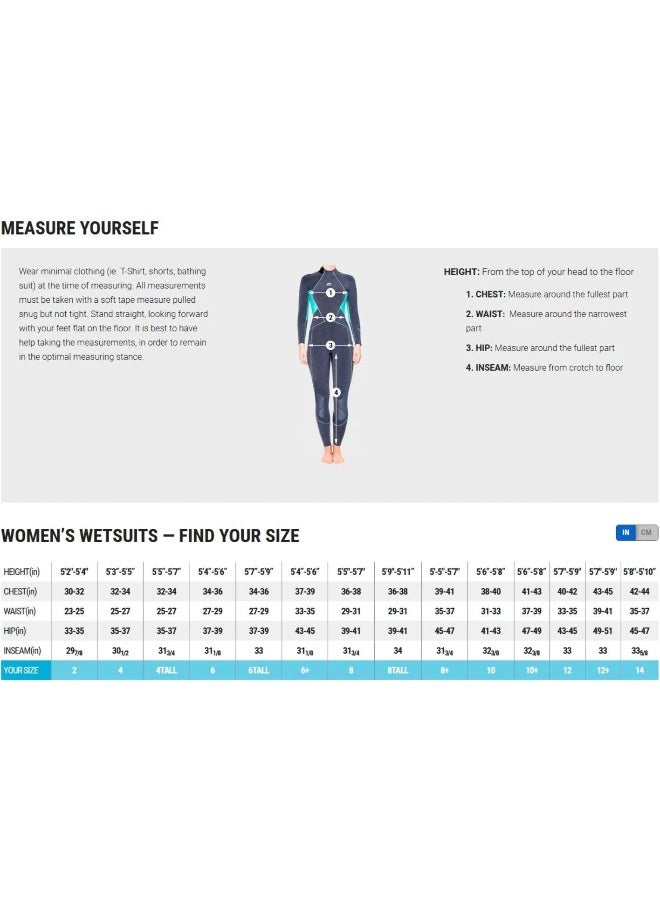 Bare BARE 3/2MM Women's Nixie Ultra Full Wetsuit  - Image 4
