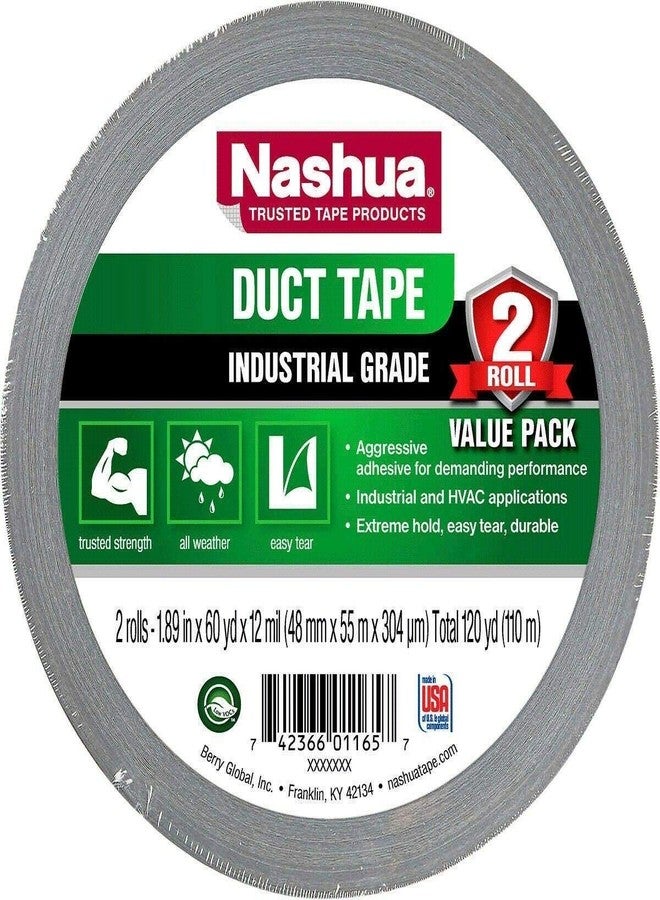 Nashua Duct Tape 12 Mil Thick 2" x60 Yard 2 Pack - Image 1