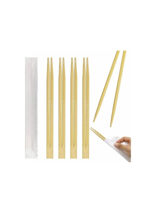 IDEAL PACK Bamboo Chopsticks – 20 cm (9 Inch) | 100 Pairs | Premium Quality, Individually Wrapped, Eco-Friendly Disposable Chopsticks for Asian Cuisine, Sushi, Noodles, and More - Image 3