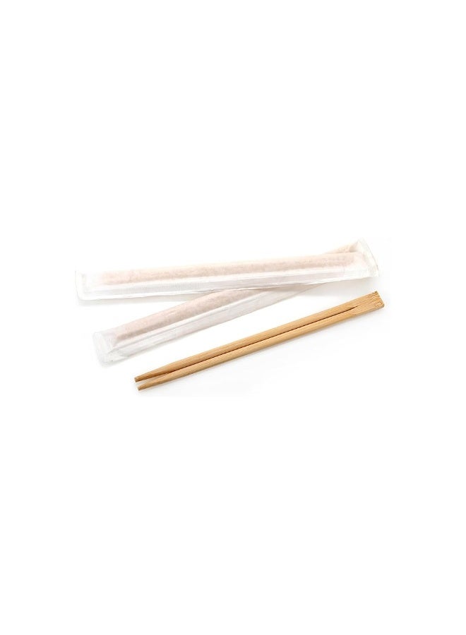 IDEAL PACK Bamboo Chopsticks – 20 cm (9 Inch) | 100 Pairs | Premium Quality, Individually Wrapped, Eco-Friendly Disposable Chopsticks for Asian Cuisine, Sushi, Noodles, and More - Image 4