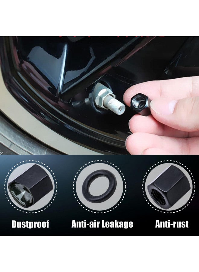 Tactilian TACTILIAN Car Tire Valve Stem Caps for Tesla Model 3, S, X, Y Accessories (4 Pack) Leakproof Aluminum Tire Valve Caps with Rubber O-Rings Compatible with Tesla Model Y Accessories 2023  - Image 1
