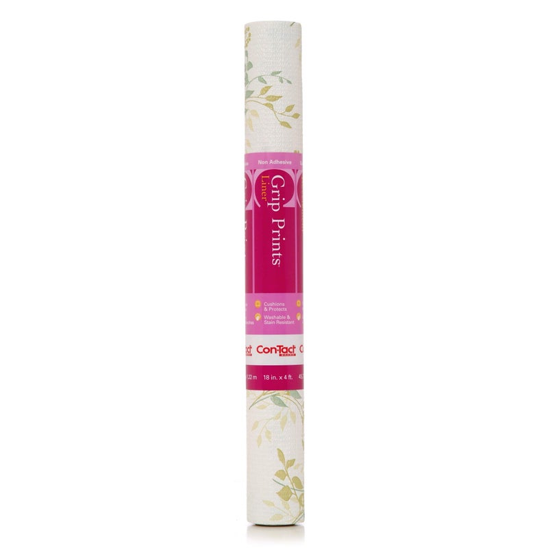 Contact ConTact Brand Grip Prints Durable NonAdhesive NonSlip Shelf and Drawer Liner 18 x 4 Aspen Aloe