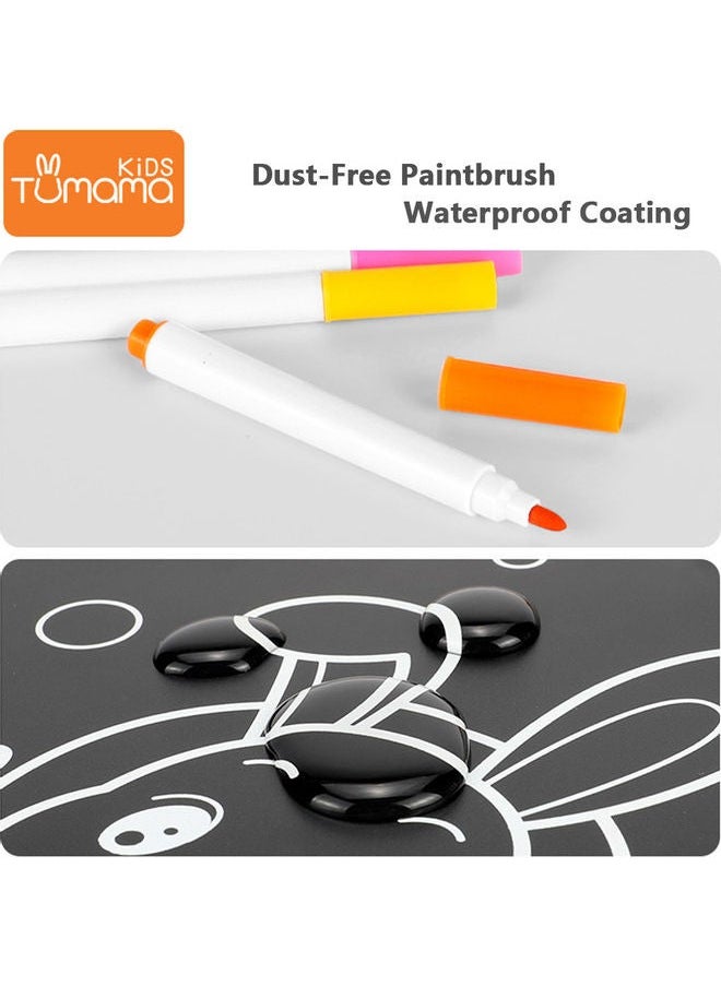NIBEMINENT Tumama Baby Erasable Drawing Pad With 12 Colourful Paintbrushes  - Image 3
