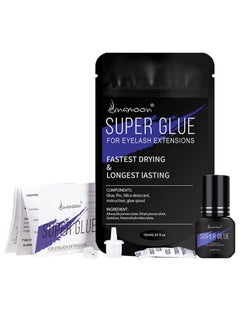 ARISON LASHES Professional Eyelash Extension Black Adhesive 10ml/Ultra Strong Eyelash Extension Adhesive, Dries in 1-2 Seconds, Retains for Up to 8 Weeks/Unscented  - Image 1