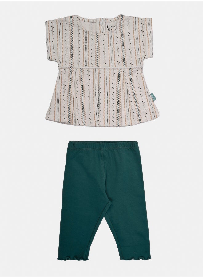 Junior Baby Girls Pajama Set  - Image 1