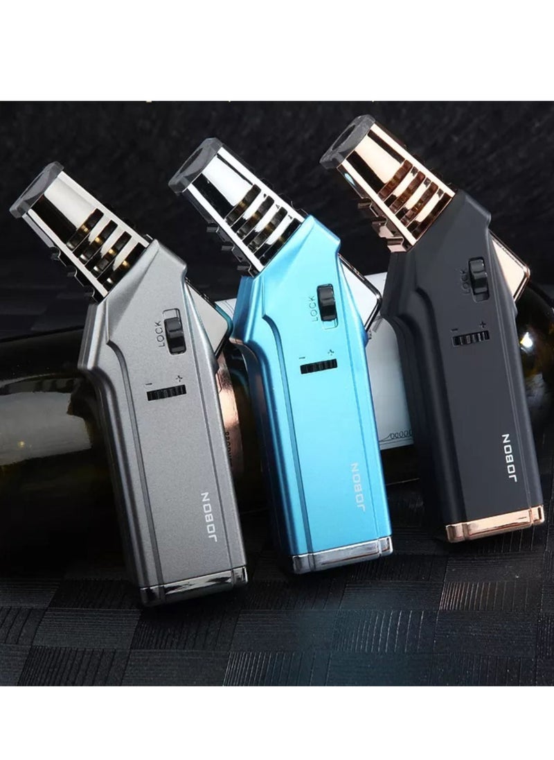 JOBON Single Jet Windproof Bakhoor Charcoal Lighter/Torch Lighter/Jet Flame Butane Gas Lighter(Black)  - Image 3