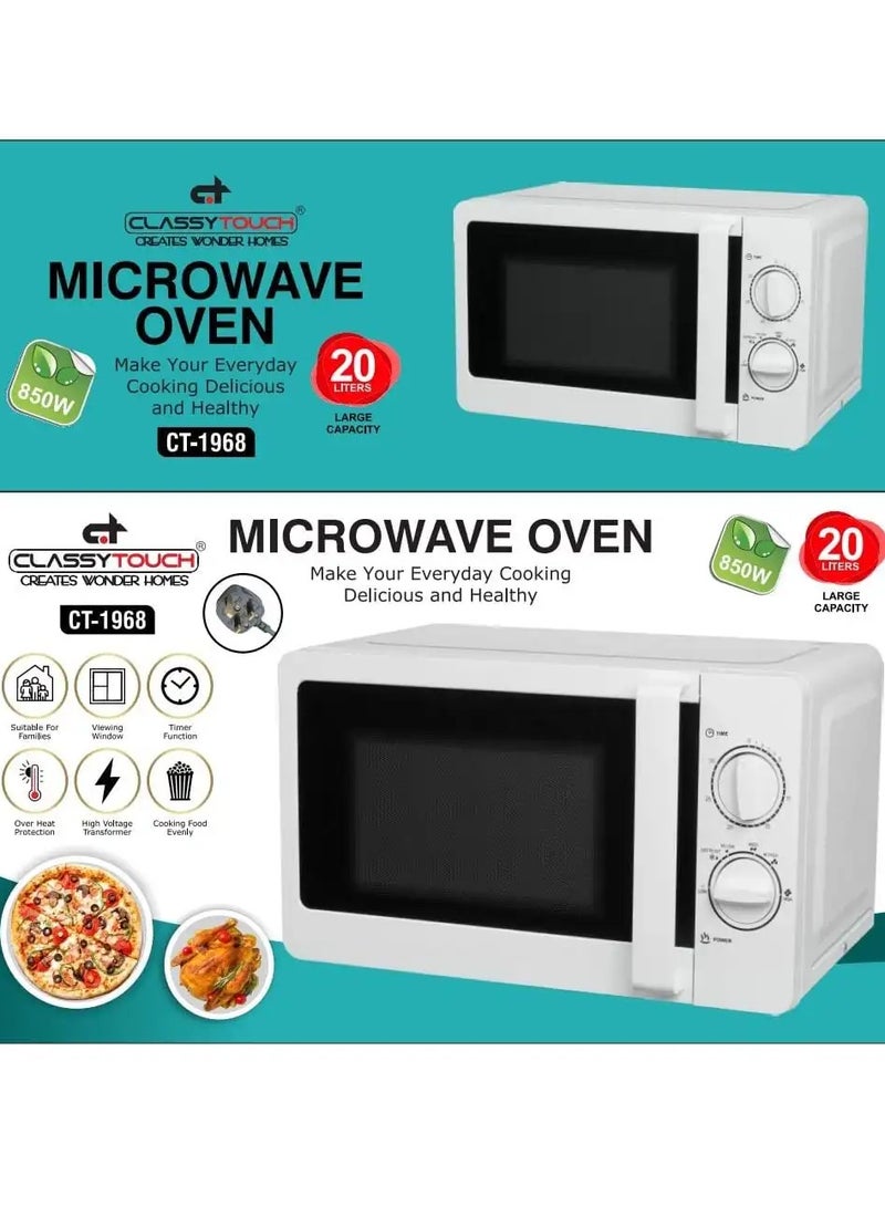 CLASSYTOUCH Classy Touch Microwave Oven (CT-1968) 20 Liters - Image 2