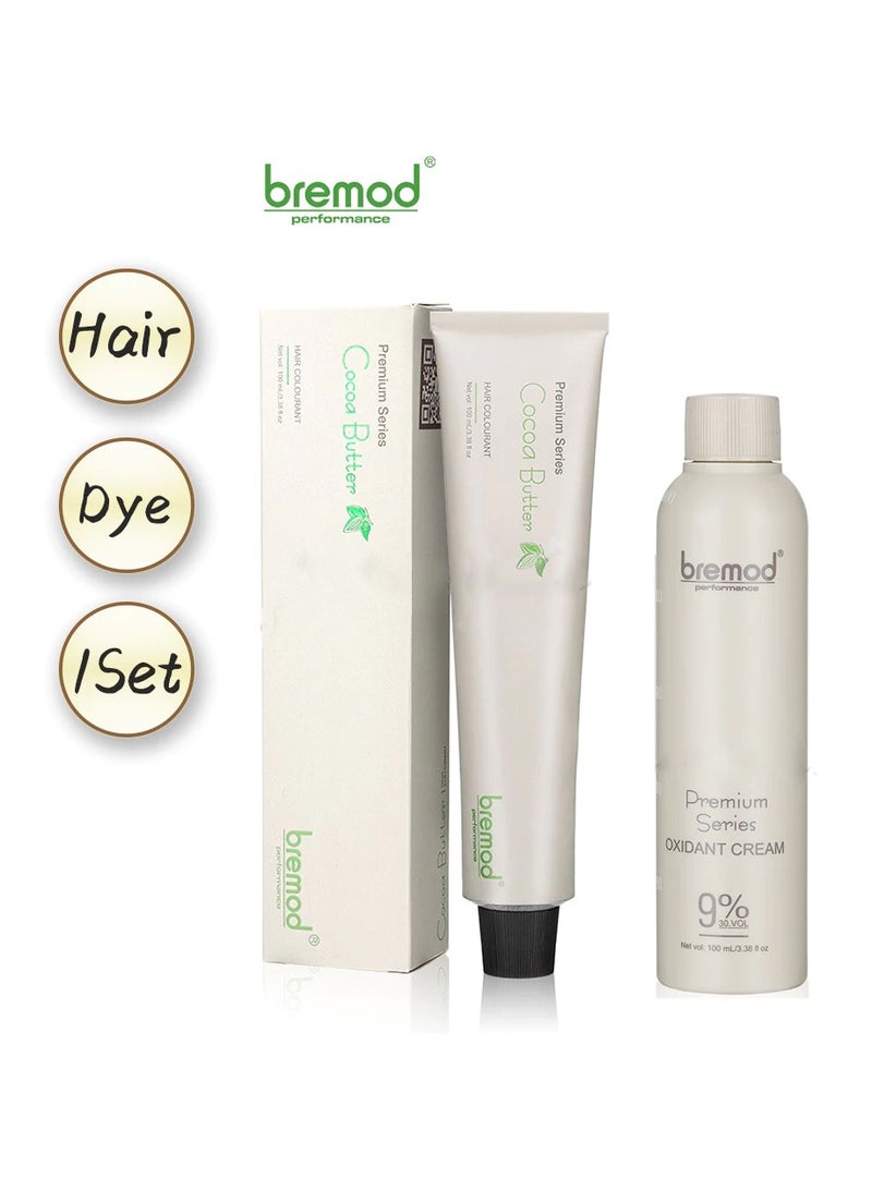 Bremod Premium Matcha Chocolate 7.77 (HAIR COLORANT/HAIR DYE WITH OXIDIZING CREAM) Hair Color - Image 4