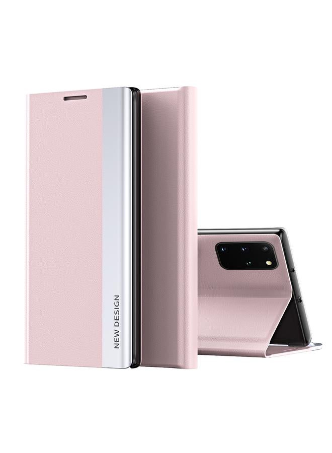 S-TOP Case For Samsung Galaxy S20 Plus Side Electroplated Magnetic Ultra-Thin Horizontal Flip Leather Case with Holder - Image 1