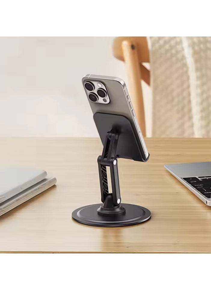 ELTRAZONE - Phone Stand for Desk – 360 Degree Rotating Foldable Cell Phone Holder – Portable & Adjustable Desktop Stand Compatible with iPhone 16, 15, 14, 13 Pro Max, Samsung S25 Ultra, S24 Ultra, S23 Ultra, Tablets & iPads (4-10 Inches) – Stable and Space-Saving Design for Users - Image 1