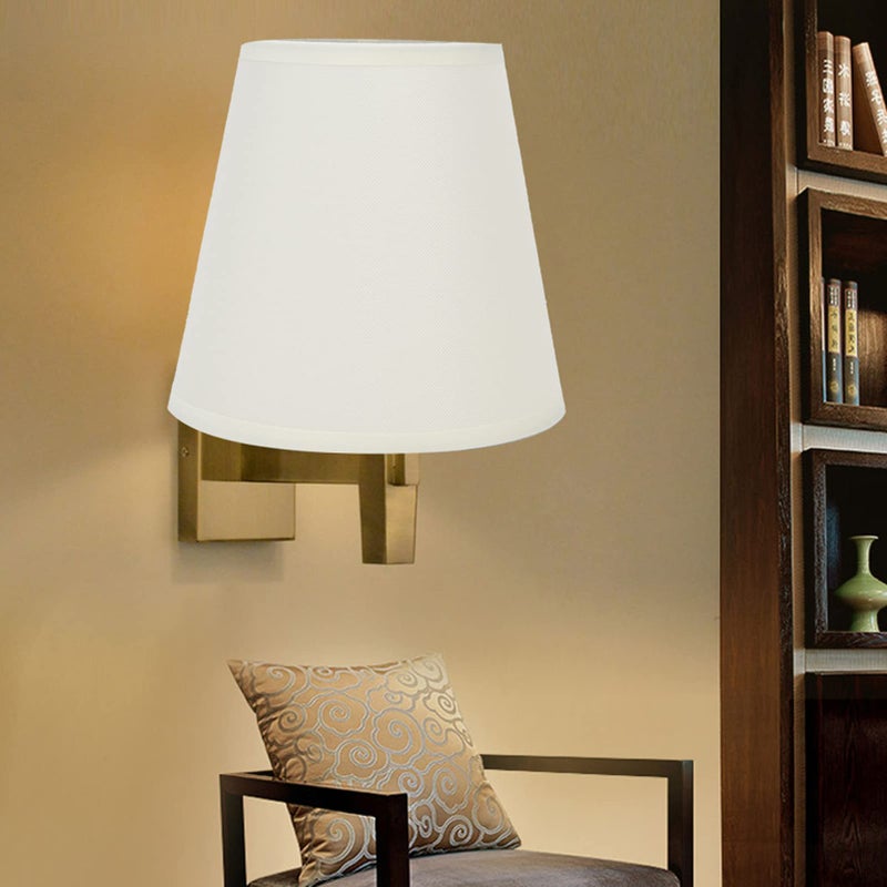 2PCS White Fabric Lamp Shade Small Replacement For Table Floor Wall Chandelier - Image 2
