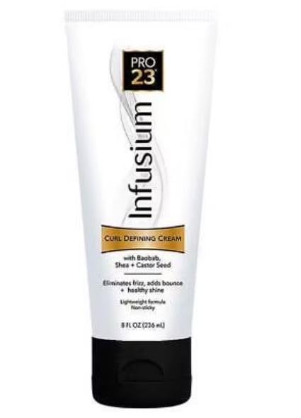 INFUSIUM 23 Curl Defining Hair Cream  Eliminates Frizz and Adds Bounce Shine 8oz White