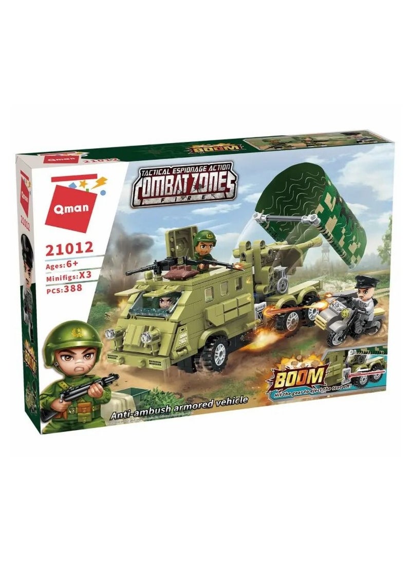Qman Combat Zones Armored vehicle 388 Pieces -  C21012 