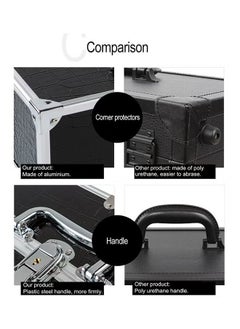 ORiTi Square Shaped Cosmetics Storage Bag Black/Silver  - Image 5