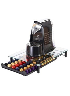 URbazaar Coffee Capsule Holder Storage Drawer and Coffee Maker Stand Coffee Pouch Holder Storage Drawer Black Holds 60 Coffee Pouches  - Image 1