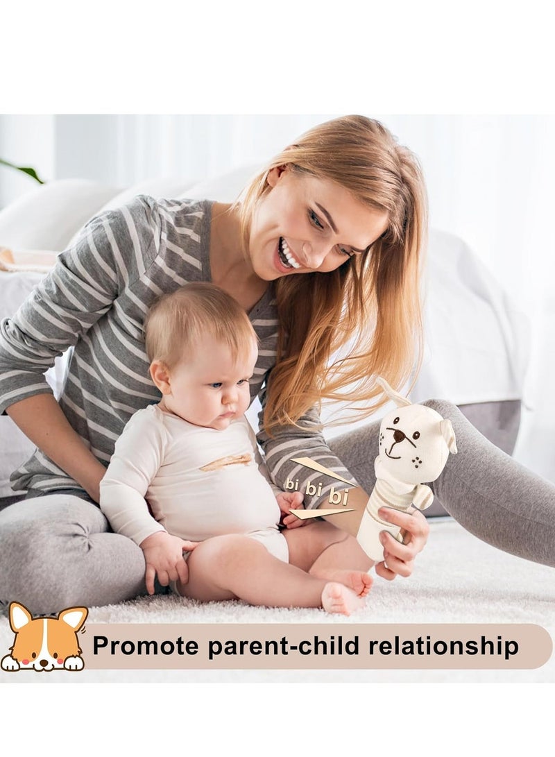 لعبة جرس يدوية للأطفال بعبوتين، عصا قطنية للهز، ألعاب مريحة للرضع، لعبة خشخيشة مناسبة للأطفال من عمر 0 إلى 1 سنة - Image 3