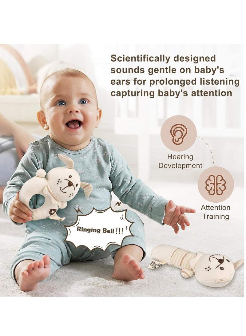 لعبة جرس يدوية للأطفال بعبوتين، عصا قطنية للهز، ألعاب مريحة للرضع، لعبة خشخيشة مناسبة للأطفال من عمر 0 إلى 1 سنة - Image 2