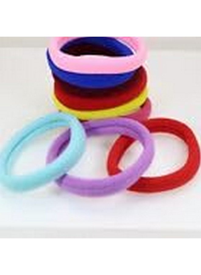 Blubby 30 Mixed Color Soft Seamless Elastic Hair Ties - Large Ponytail Scrunchies for All-Day Comfort and Style - Image 1