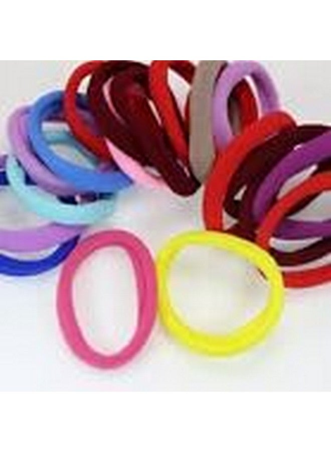 Blubby 30 Mixed Color Soft Seamless Elastic Hair Ties - Large Ponytail Scrunchies for All-Day Comfort and Style - Image 2