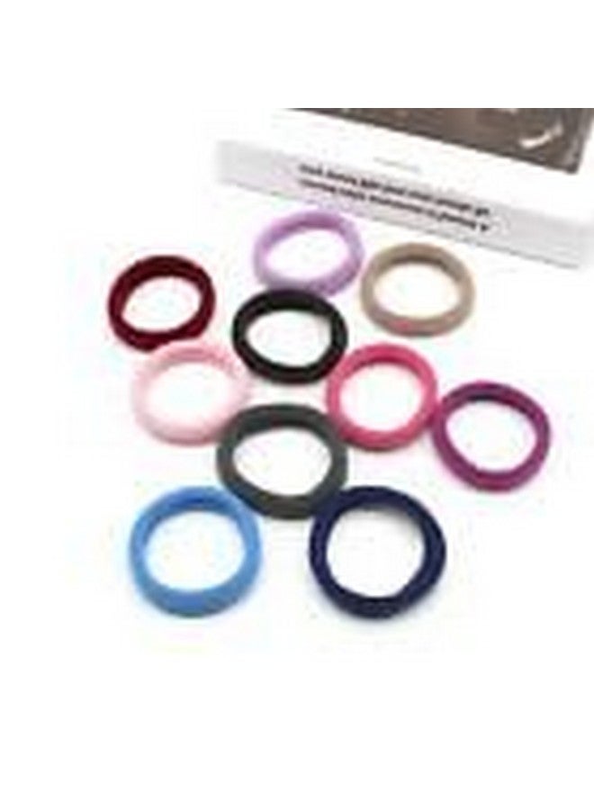Blubby 30 Mixed Color Soft Seamless Elastic Hair Ties - Large Ponytail Scrunchies for All-Day Comfort and Style - Image 5