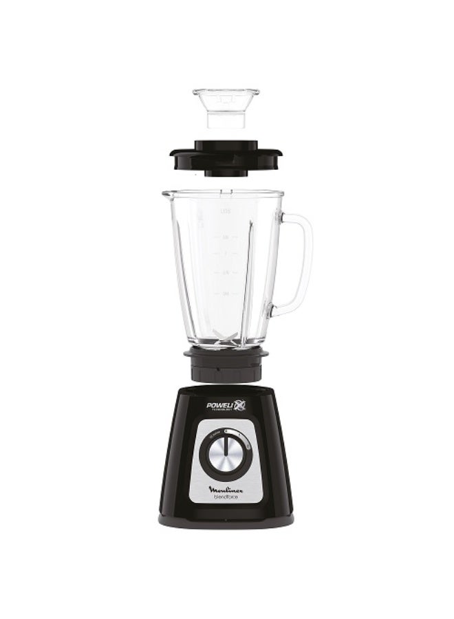 مولينكس Moulinex Blendforce Blender, 800 Watt, Glass Jar 1.75 Liters, Grinder and Chopper - LM4358EG 1.75 L 800 W LM4358EG - Image 2