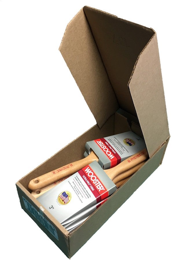 Wooster Brush 4174 3 inch Ultra/Pro Firm Lindbeck Angle Sash Paintbrush, Pack of 6 - Image 1