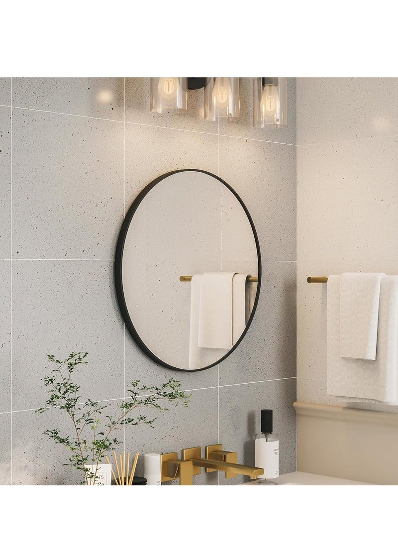 NZONE STORE Luxury Round Wall Mirror with Elegant Modern Design for Entryways, Living Rooms & Bedrooms – Premium Contemporary Interior Accent – Size 80×80 cm - Image 4