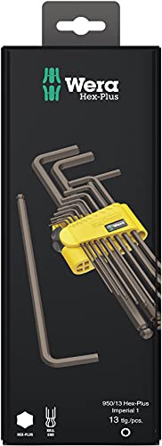 Wera 95013 HexPlus Imperial 1 SB LKey Set Imperial BlackLaser - Image 1