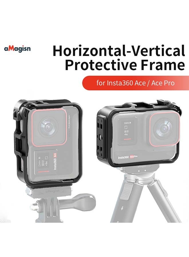 aMagisn Premium Cage for Insta360 Ace Pro - Essential Accessory for Insta360 Ace Pro Action Camera (Border for AcePro)  - Image 1