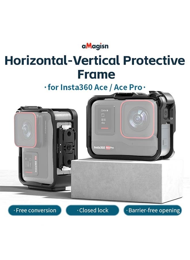 aMagisn Premium Cage for Insta360 Ace Pro - Essential Accessory for Insta360 Ace Pro Action Camera (Border for AcePro)  - Image 5