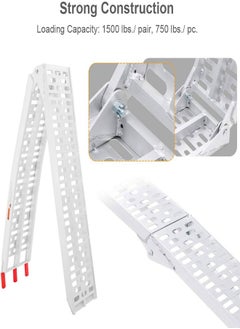 Lightweight Portable Folding Pickup Truck Aluminum Ramps 340 KG Powersports Loading Ramps for Trucks ATV UTV Bike Trailer Lawn Mover Motorcycle Pickup Ramp for Outdoor Sports 28x226 cm - pzsku/Z733AF77403F2B1AE5DC1Z/45/_/1726752885/efc5682c-1ce5-4bf5-9771-4e1dc0204a4a