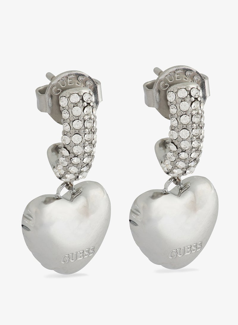 جس أقراط أيقونية بدون شعار - Image 1