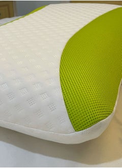 MAXQON Set Of 2-Aloe Vera Infused Memory Foam Pillow With Removable Cover - Hypoallergenic & Breathable- 60x40x12cm  - Image 5
