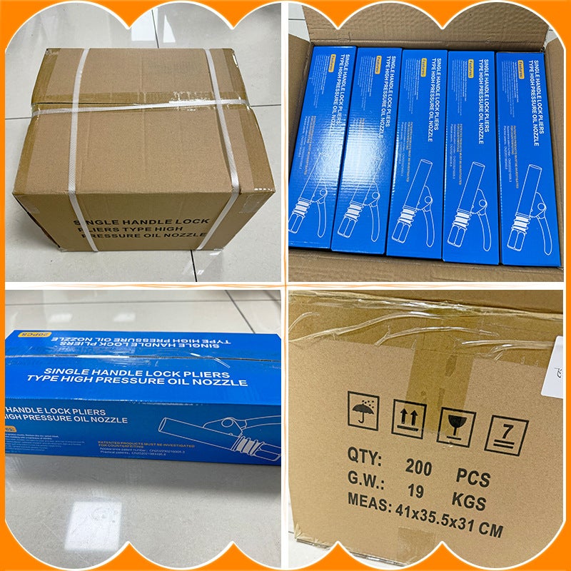 Lock Clamp Type Gear Type Grease Nozzle Head Flat Head High Pressure New Style Electric Manual Grease Nozzle Head Accessories - Image 4