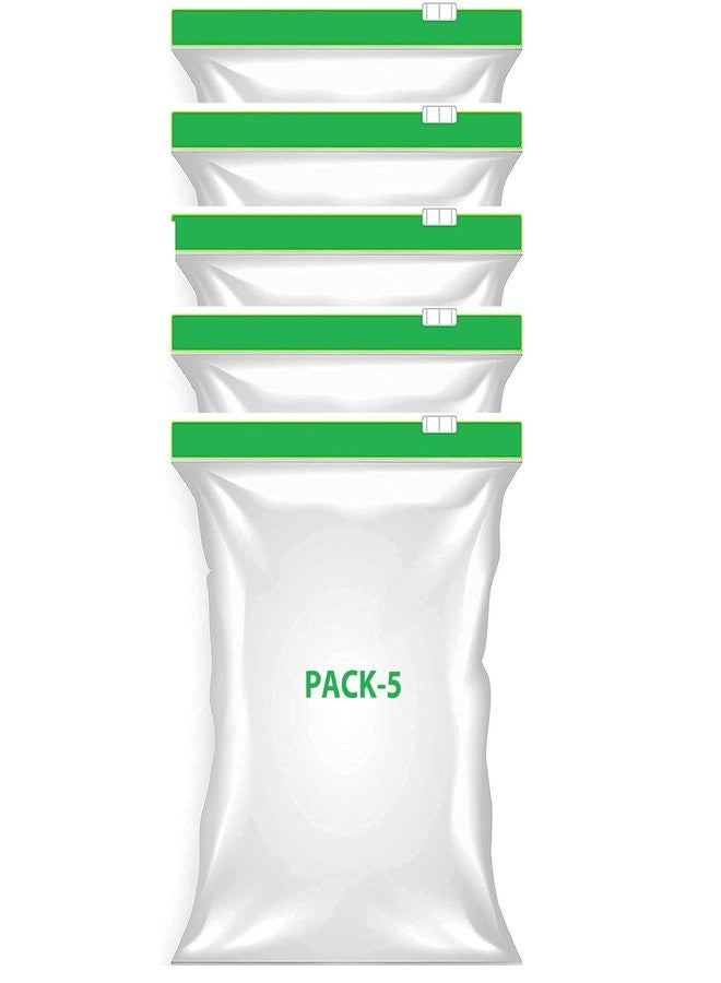ZUNBELLA Ziplock Pouch Veg Bag, Ziplock Bag For Storage, Freezer RE-USABLE Zipper Bags, Ziplock Plastic Bags For Fridge Food Storage, Zip lock bags Medium Size 9"X10" (22.86cmX25.4cm) transparent-5623 - Image 1