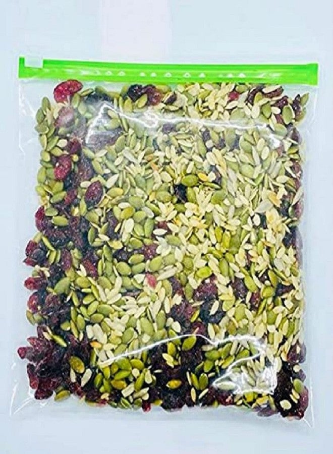 ZUNBELLA Ziplock Pouch Veg Bag, Ziplock Bag For Storage, Freezer RE-USABLE Zipper Bags, Ziplock Plastic Bags For Fridge Food Storage, Zip lock bags Medium Size 9"X10" (22.86cmX25.4cm) transparent-5623 - Image 3