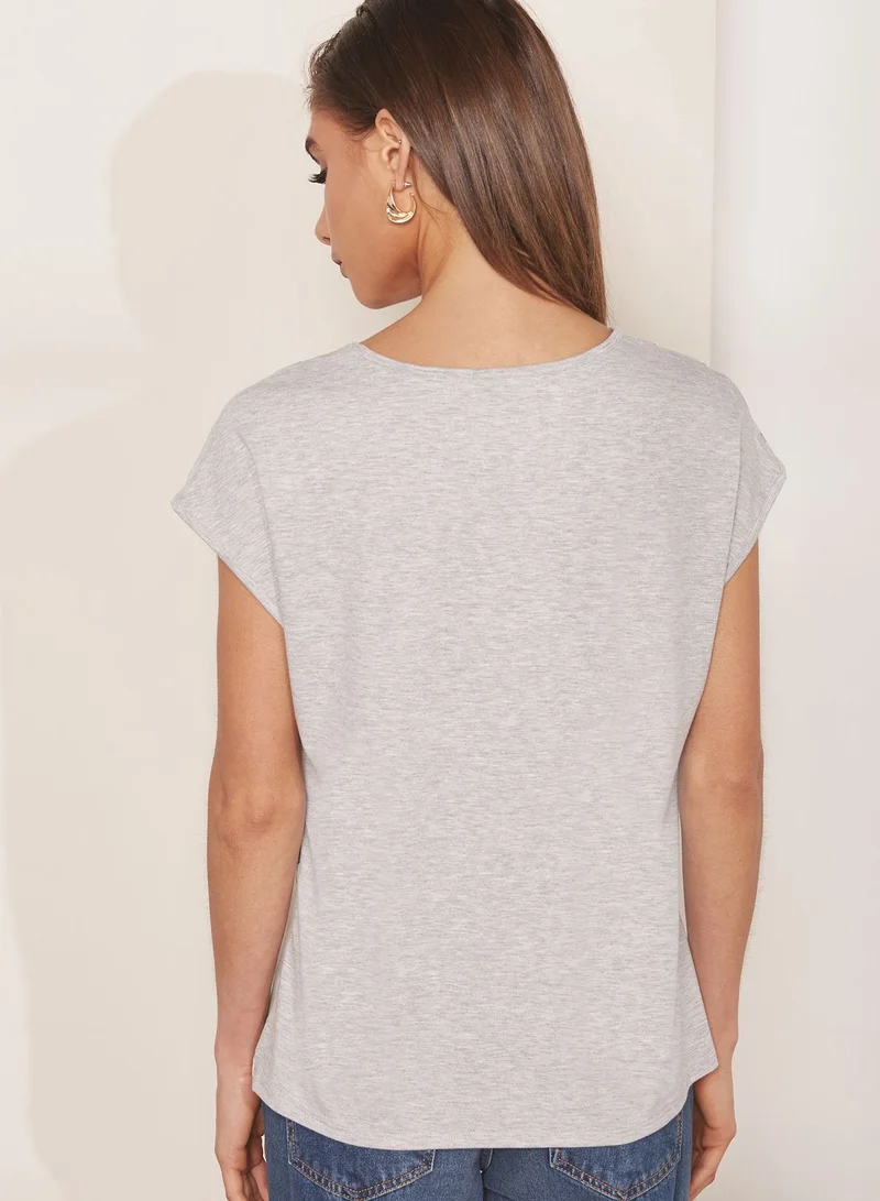 Ted Baker Yasmii Short Sleeve Printed Top