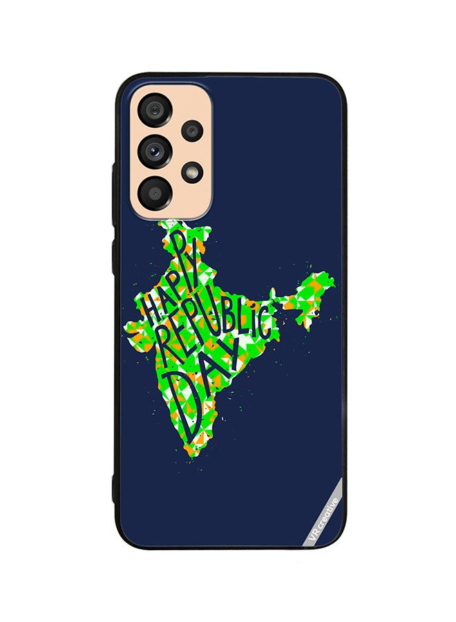 VR CREATIVE Protective Case Cover For Samsung Galaxy A73 5G Happy Republic Day Typographic Hindia Design Multicolour - Image 1