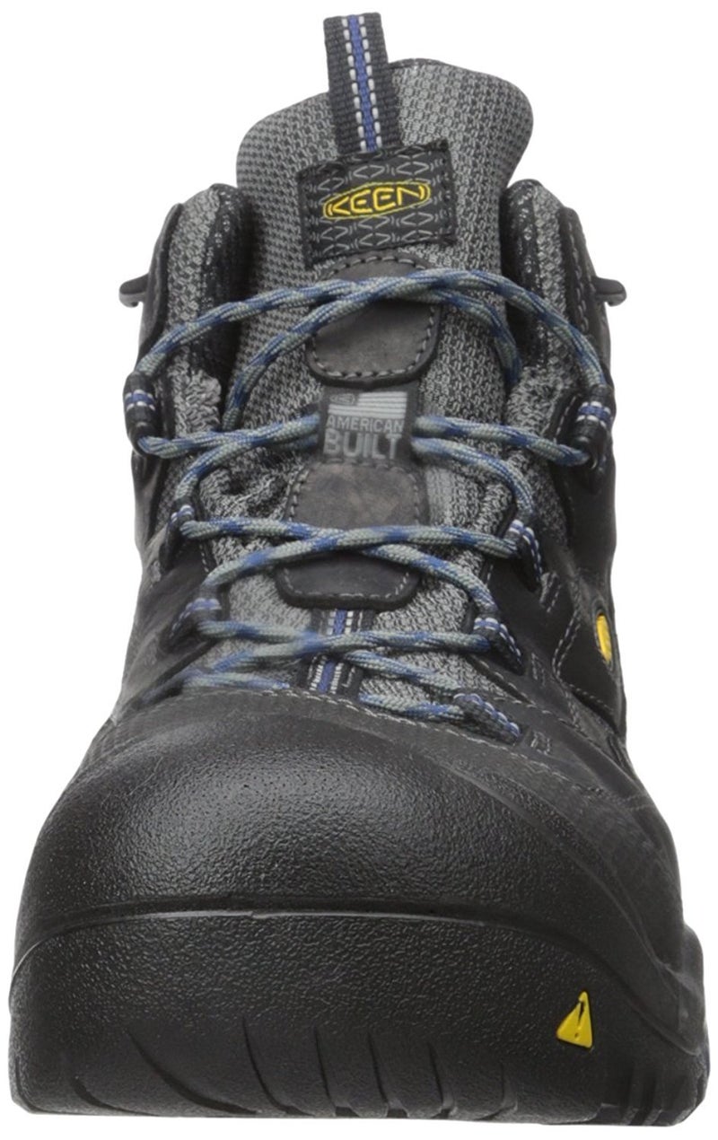 KEEN Utility Men's Braddock Mid Soft Toe Waterproof Work Shoe, Raven/Estate Blue, 8.5 Medium US - Image 2