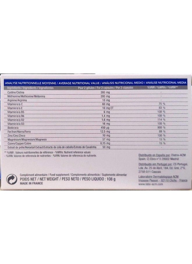 SKIN CAPITAL SHOPS Acm Laboratoire Novophane Caps Anti Hair Loss Alopecia Treatment Nails Fragility Skin Capital  - Image 3