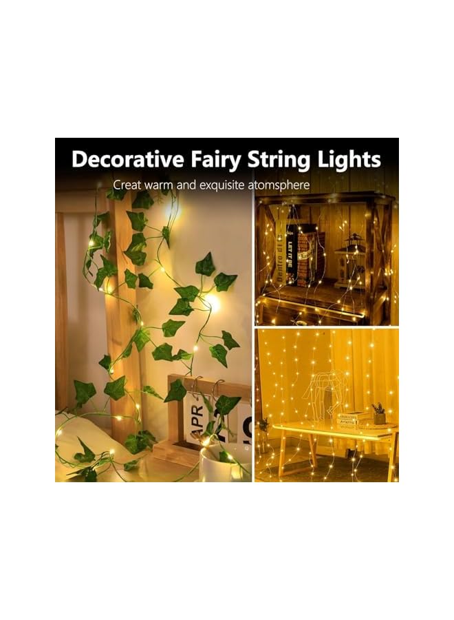 The Bros LED String Lights, 10ft 30LED Mini Battery Powered Copper Wire Starry Fairy Lights, Waterproof Indoor Outdoor LED Lights for Bedroom Christmas Party Wedding Decorations, Warm White - Image 5