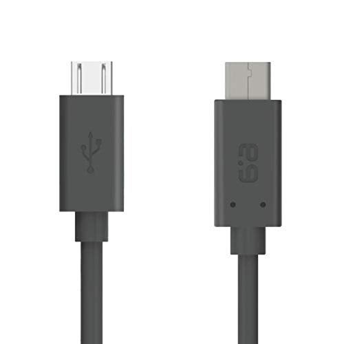 PureGear Type-C 2.0 to Micro Use Charge and Sync Cable, Black - 4 ft. - Image 3
