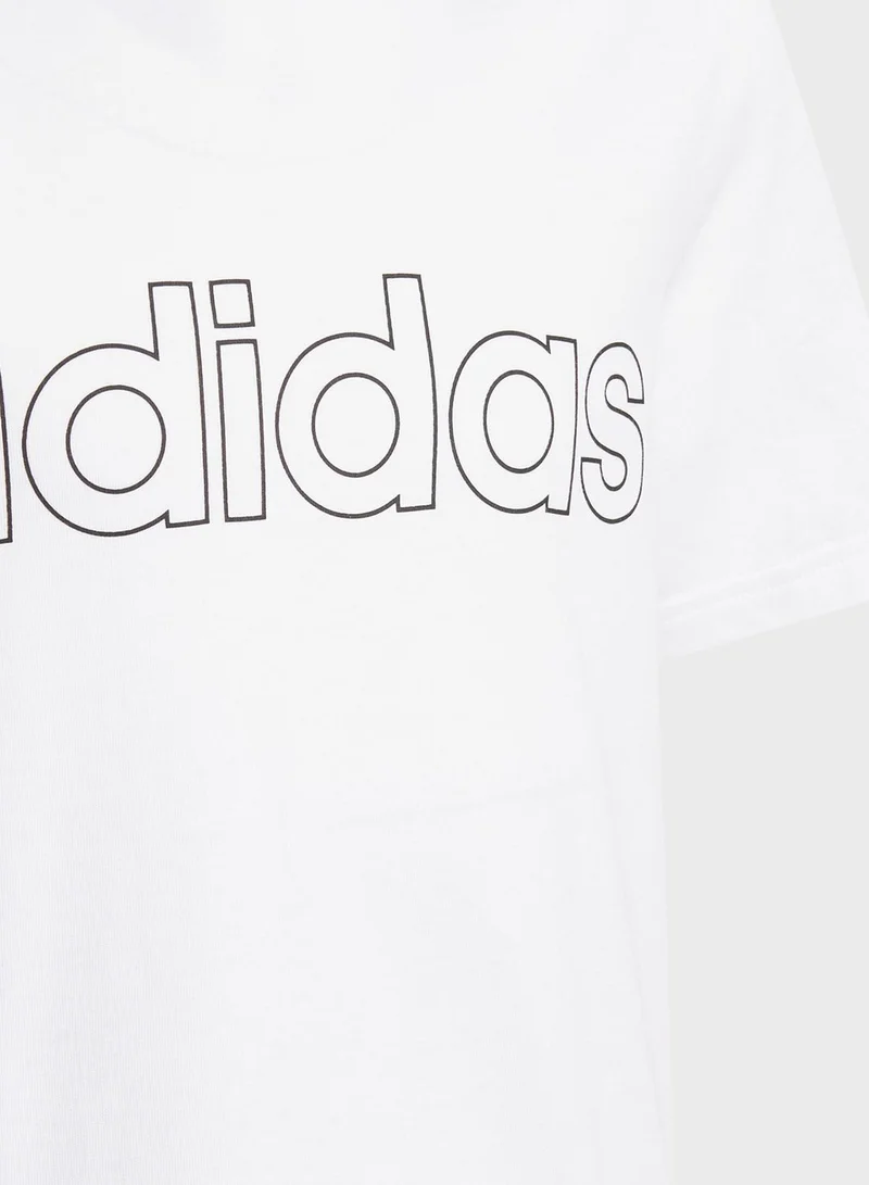 adidas تيشيرت مزين بشعار الماركة