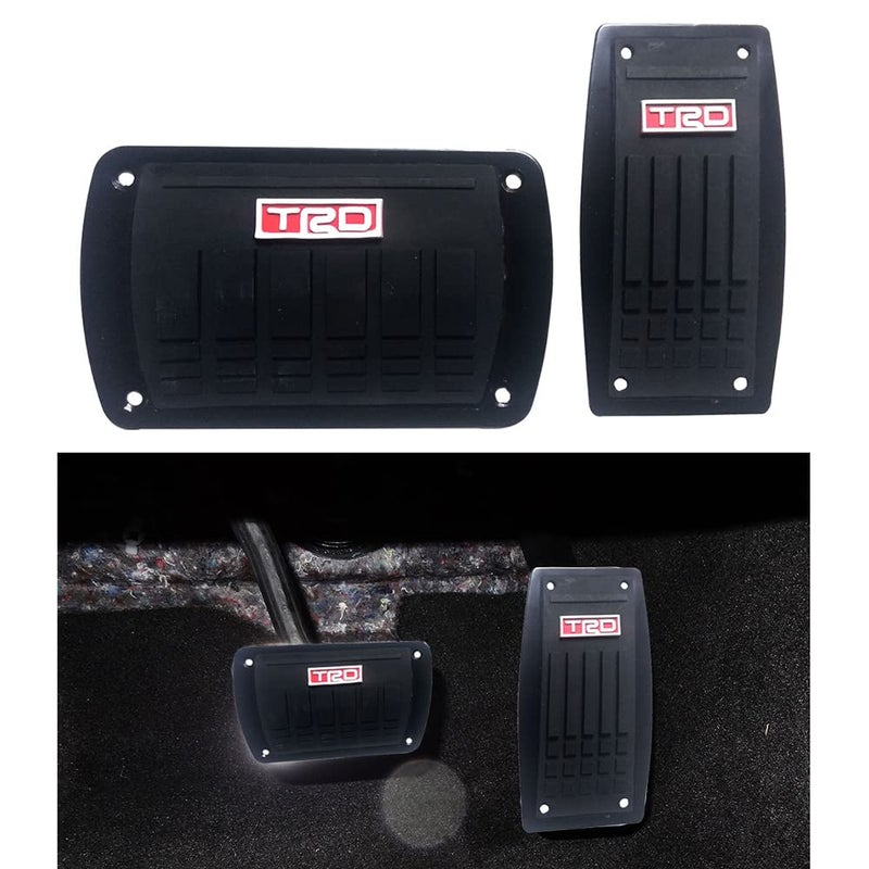 Oshotto مجموعة أغطية دواسات السيارة الأوتوماتيكية Oshotto 2 قطع CS-053 غير قابلة للانزلاق متوافقة مع هيونداي فيرنا - Image 2