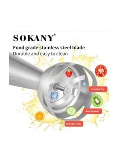 sokany Sokani Stainless Hand Blender + Cup 1200 Watt SK-758  - Image 3