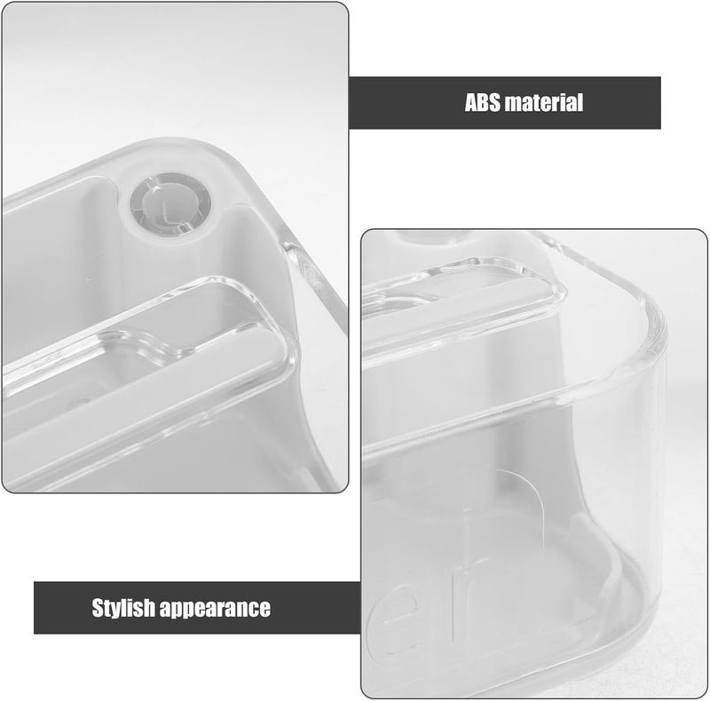Plastic Butter Dish with Lid White Butter Holder Container for Refrigerator Storage Tray for Kitchen Countertop - Image 3