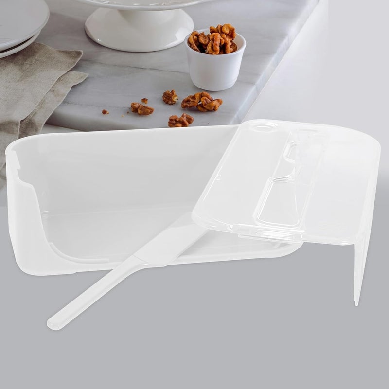 Plastic Butter Dish with Lid White Butter Holder Container for Refrigerator Storage Tray for Kitchen Countertop - Image 5