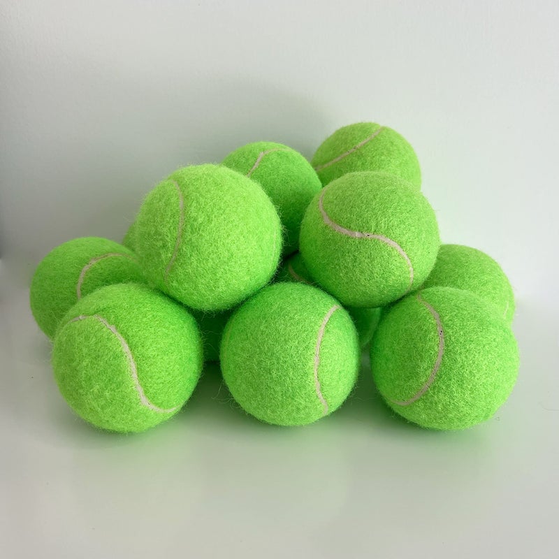 Hpwfhplf Tennis Balls  12 Packs Practice Tennis Balls For Beginner  Training Playing Tennis Balls For Dogs  Come With Mesh Carry Bag (Light Green) - Image 3
