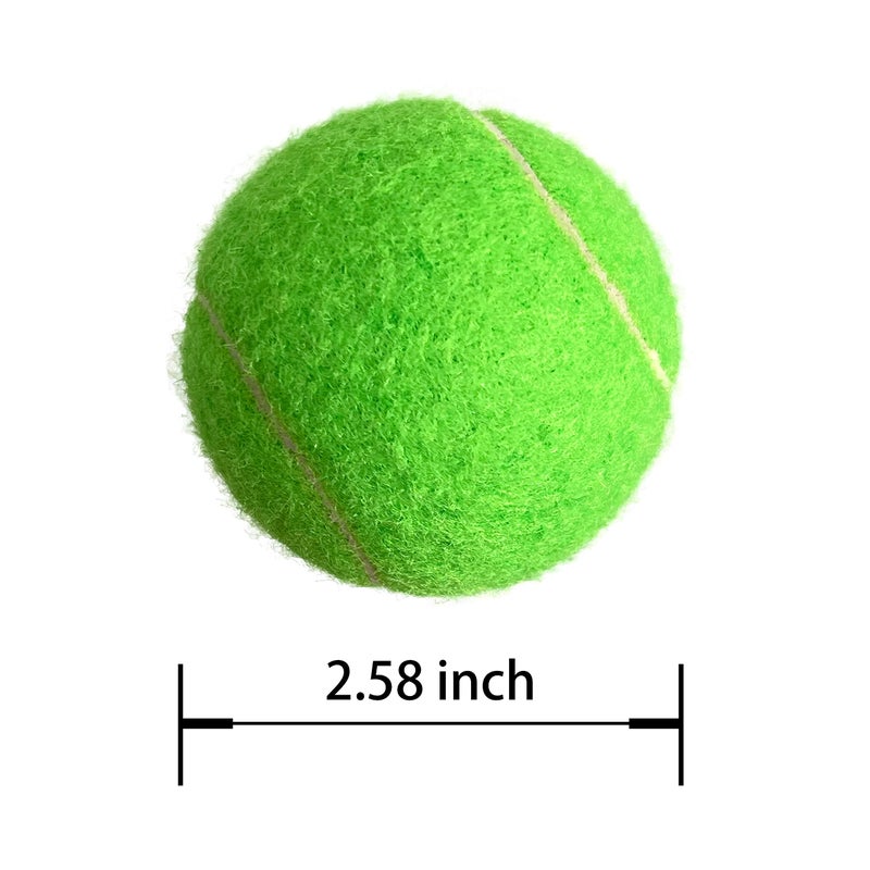 Hpwfhplf Tennis Balls  12 Packs Practice Tennis Balls For Beginner  Training Playing Tennis Balls For Dogs  Come With Mesh Carry Bag (Light Green) - Image 2