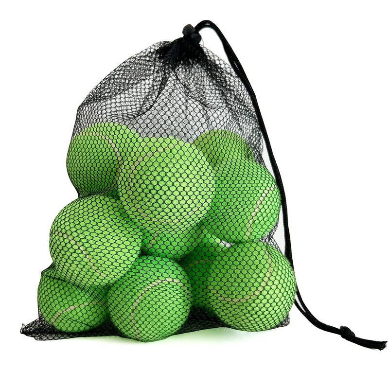 Hpwfhplf Tennis Balls  12 Packs Practice Tennis Balls For Beginner  Training Playing Tennis Balls For Dogs  Come With Mesh Carry Bag (Light Green) - Image 1